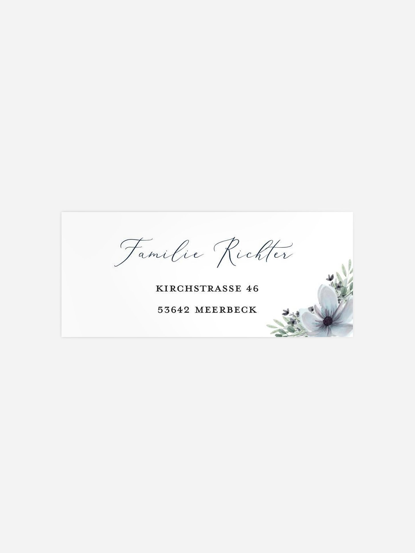 Absenderaufkleber Taufe Blue Love