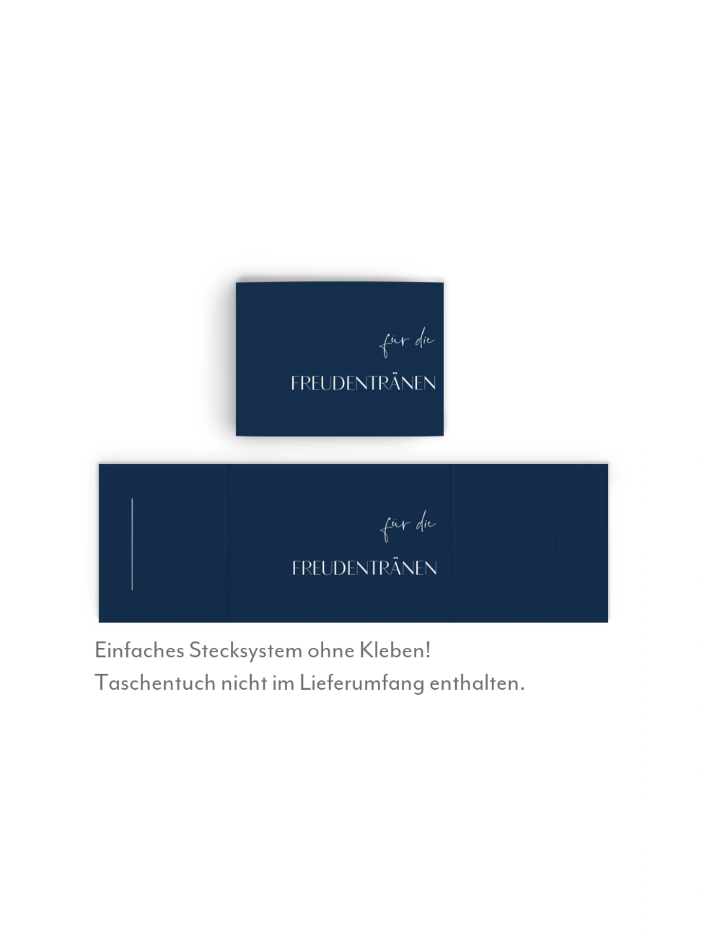 Freudentränen-Taschentücher Fall in Love