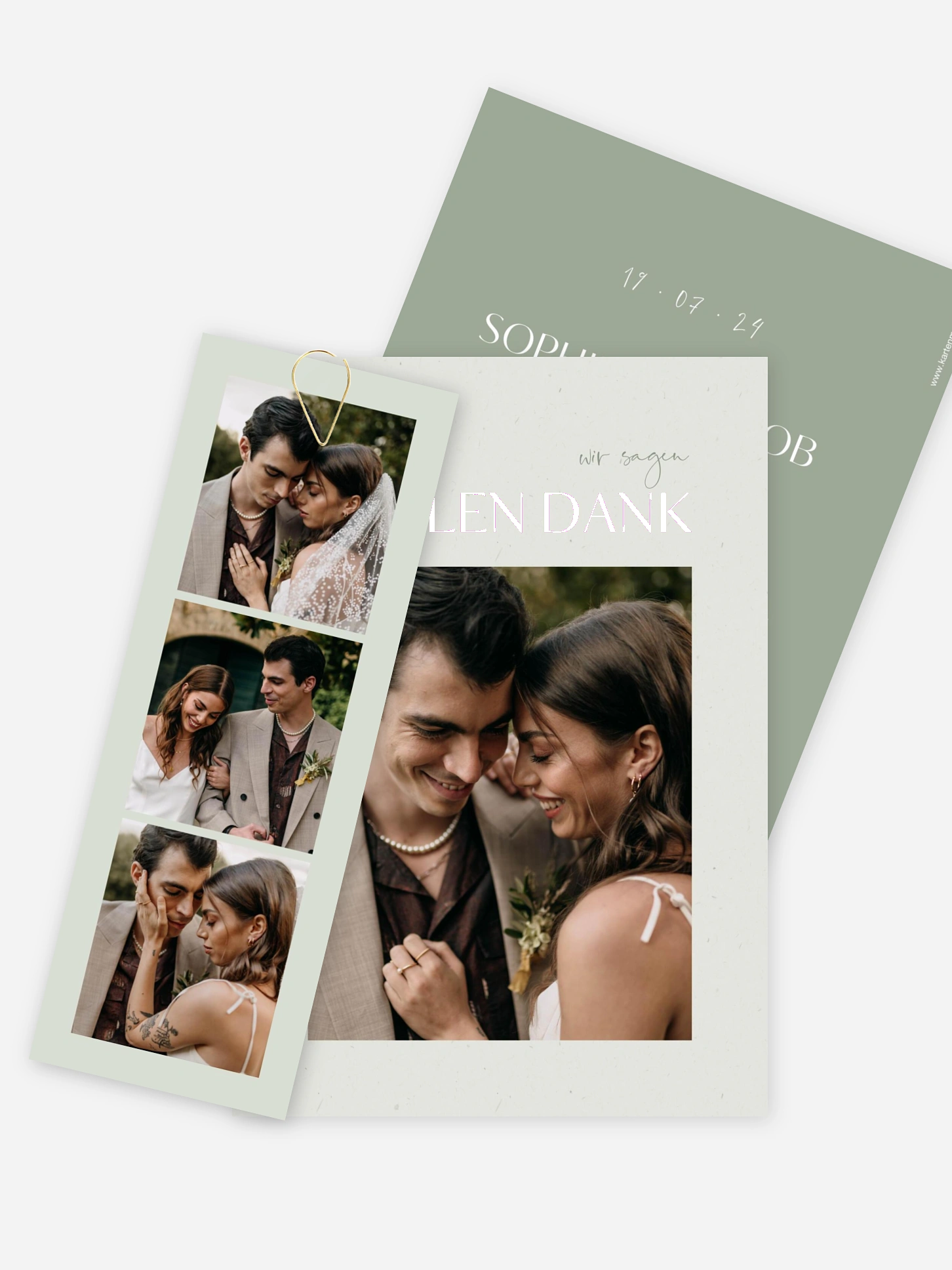 Dankeskarte Hochzeit Fall in Love