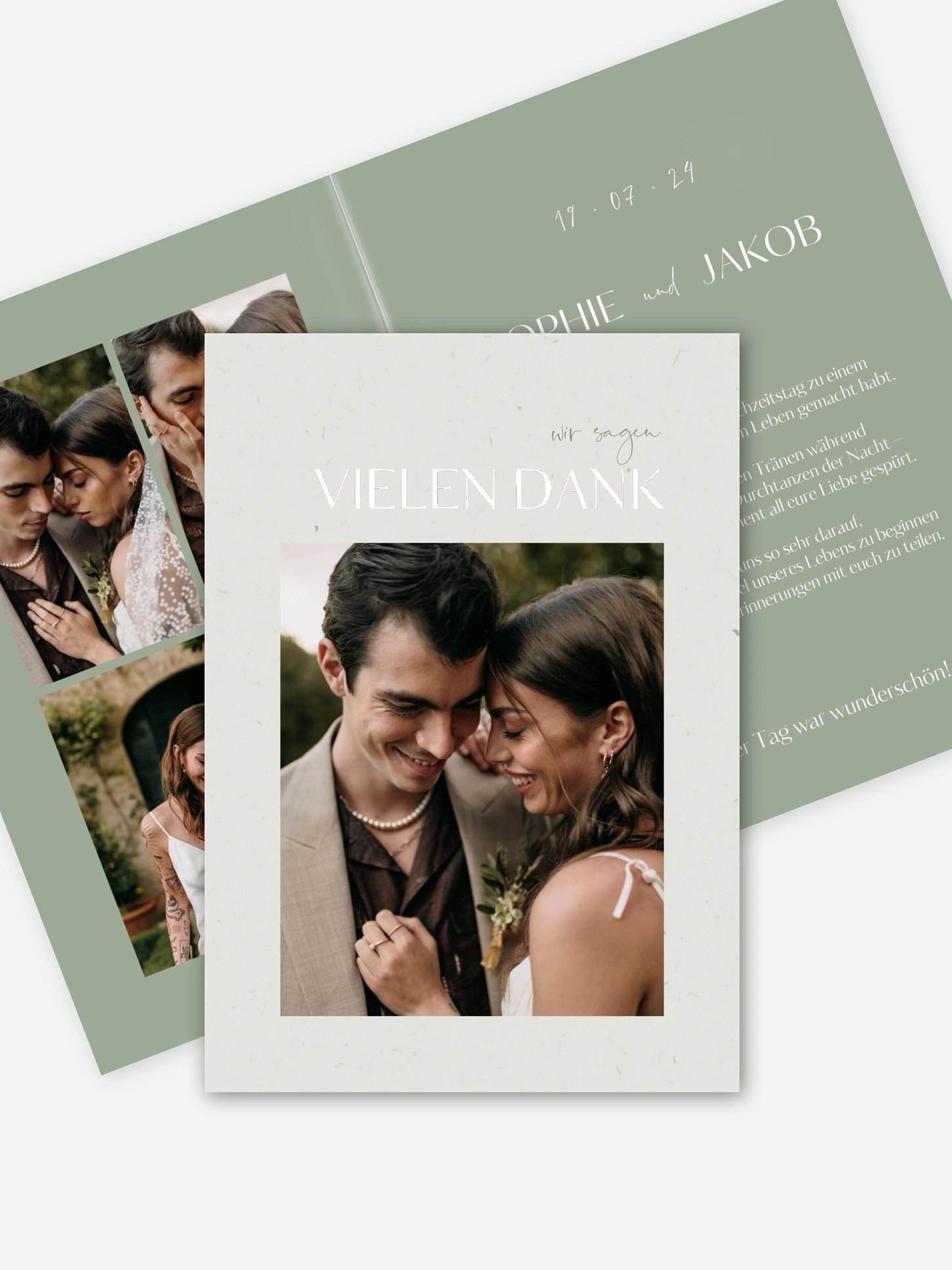 Dankeskarte Hochzeit Fall in Love