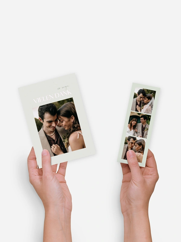 Dankeskarte Hochzeit Fall in Love