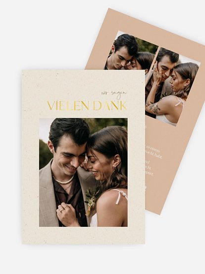 Dankeskarte Hochzeit Fall in Love