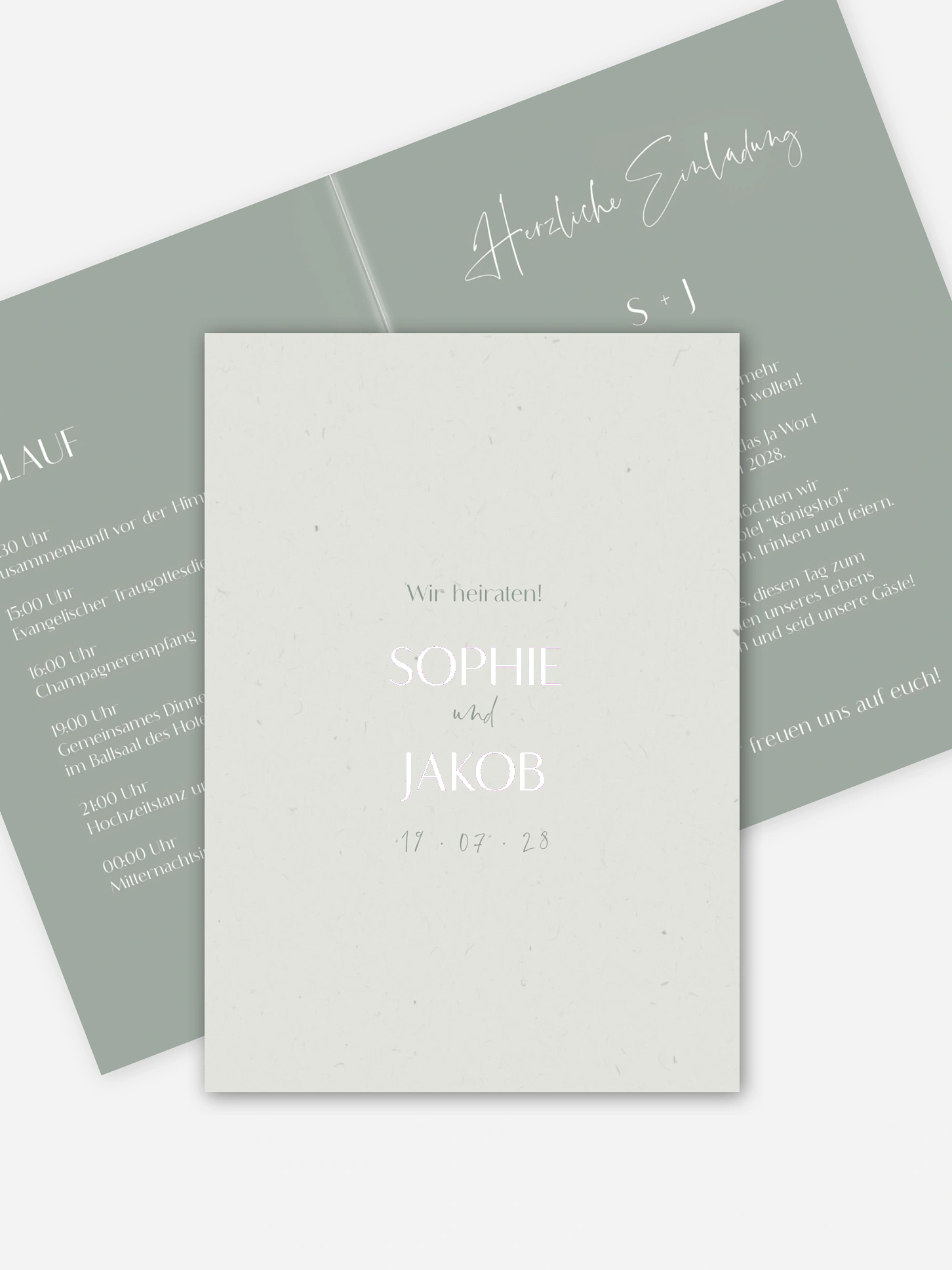 Hochzeitseinladung Fall in Love