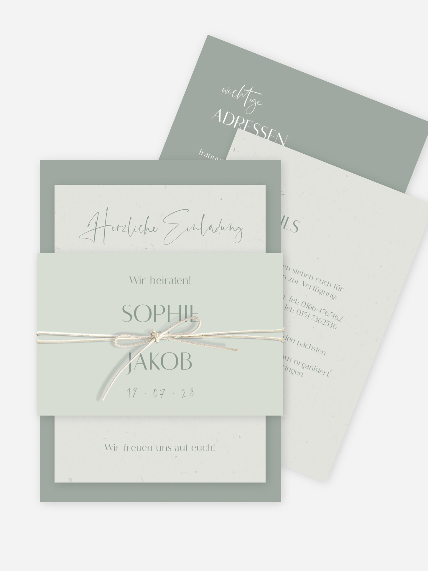 Hochzeitseinladung Fall in Love