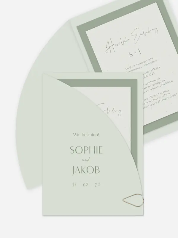 Hochzeitseinladung Fall in Love