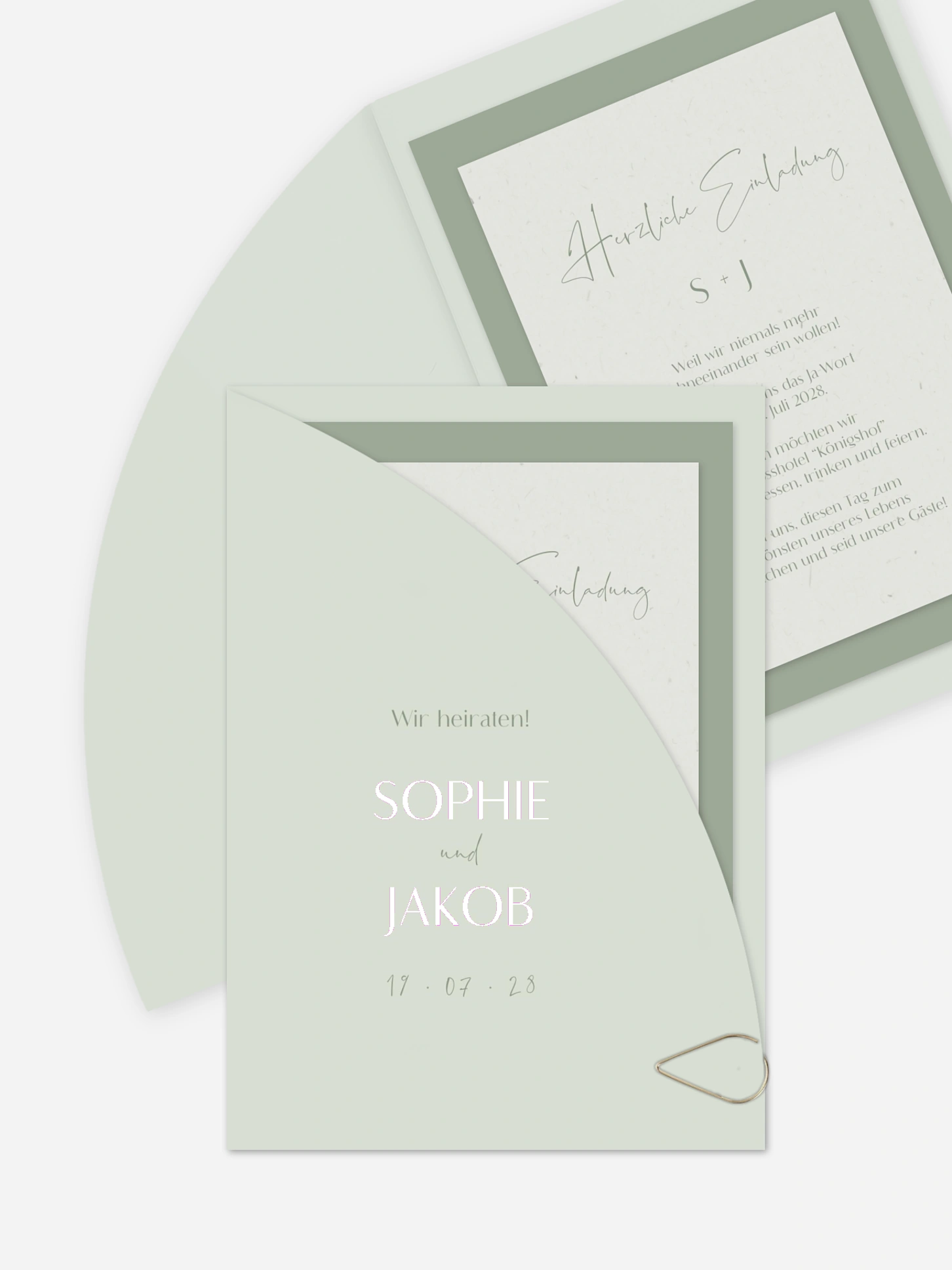 Hochzeitseinladung Fall in Love