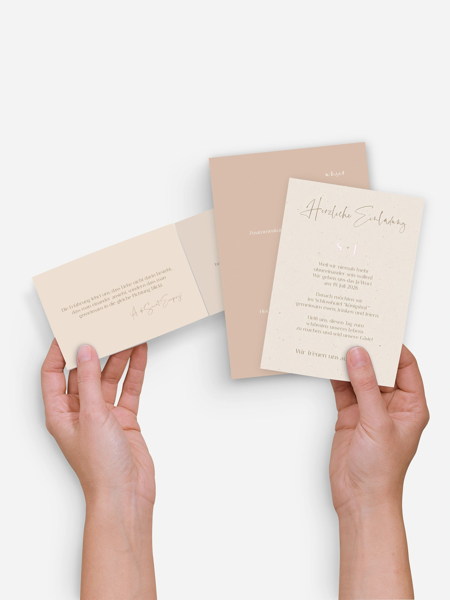 Hochzeitseinladung Fall in Love