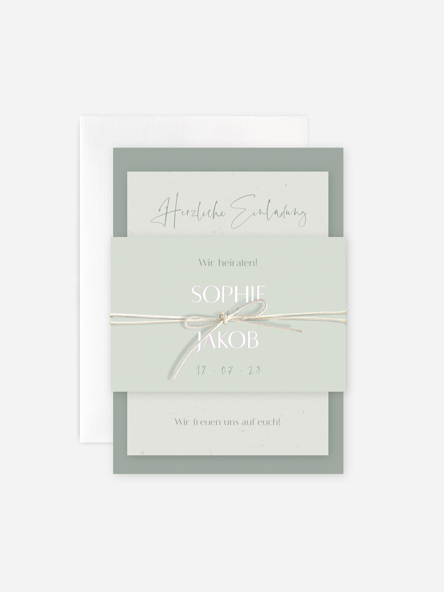Hochzeitseinladung Fall in Love