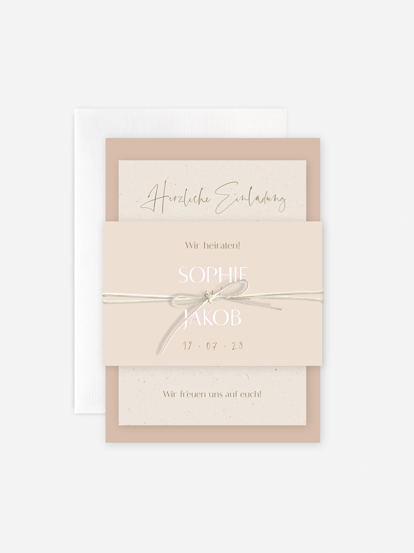 Hochzeitseinladung Fall in Love