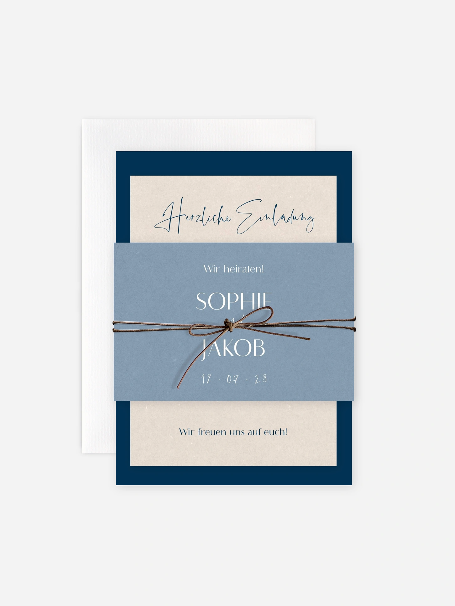 Hochzeitseinladung Fall in Love