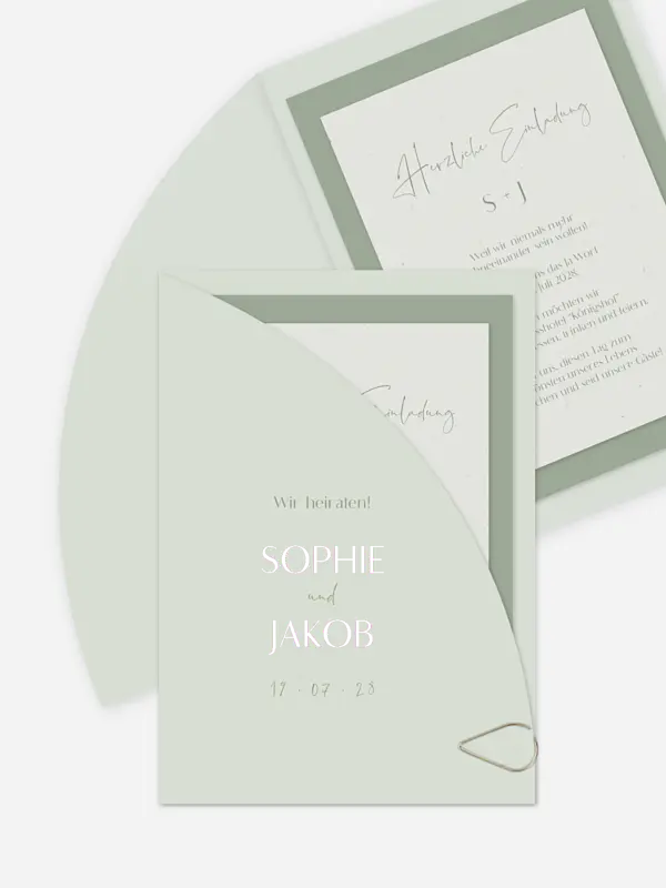 Hochzeitseinladung Fall in Love