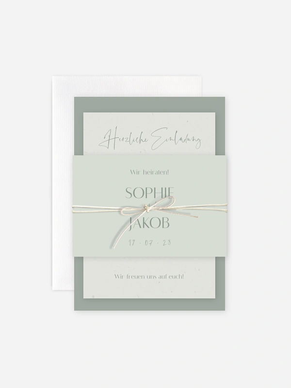 Hochzeitseinladung Fall in Love
