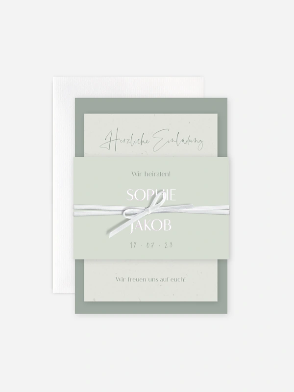 Hochzeitseinladung Fall in Love
