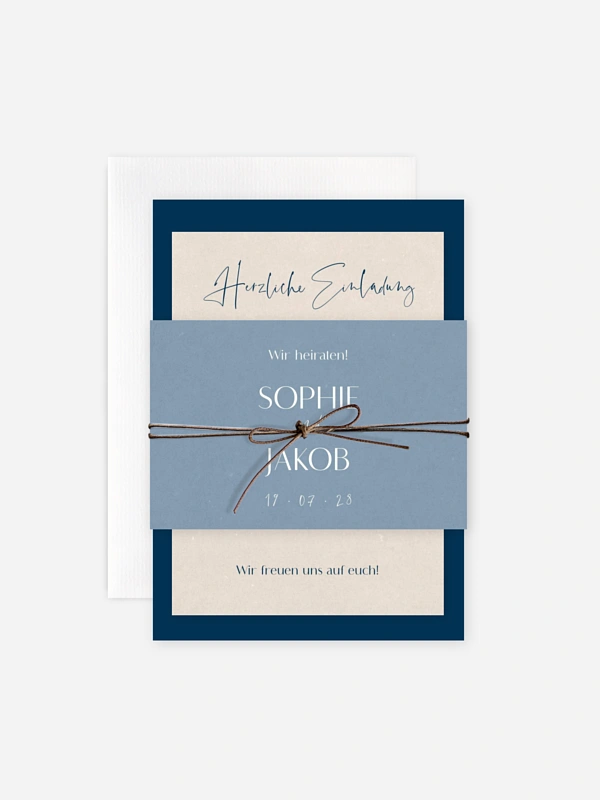 Hochzeitseinladung Fall in Love