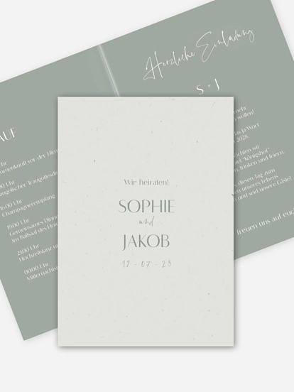 Hochzeitseinladung Fall in Love