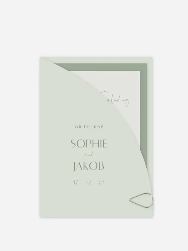Hochzeitseinladung Fall in Love