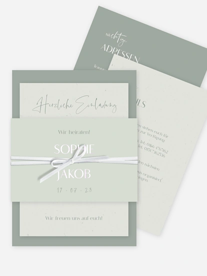 Hochzeitseinladung Fall in Love