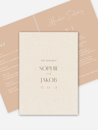 Hochzeitseinladung Fall in Love