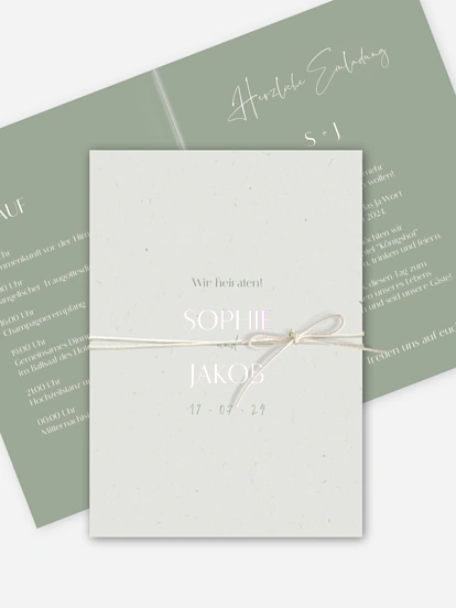 Hochzeitseinladung Fall in Love