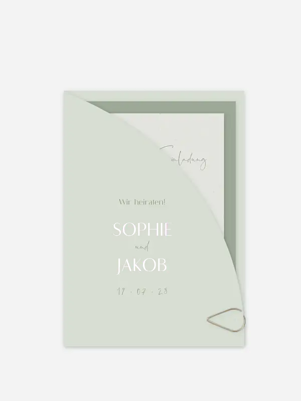 Hochzeitseinladung Fall in Love