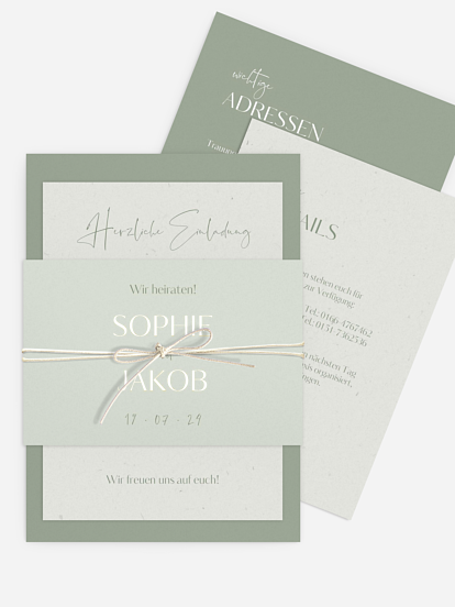 Hochzeitseinladung Fall in Love