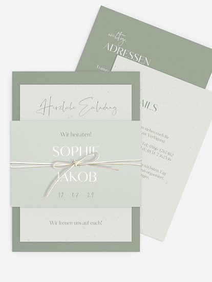 Hochzeitseinladung Fall in Love