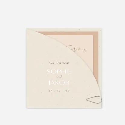 Hochzeitseinladung Fall in Love