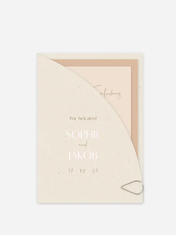 Hochzeitseinladung Fall in Love