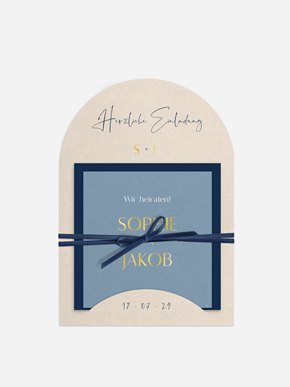 Hochzeitseinladung Fall in Love