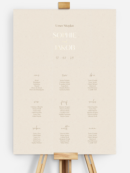 Sitzplan Plakat Fall in Love