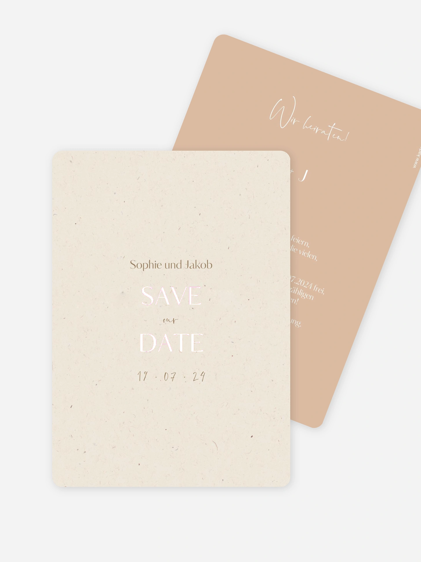 Save-the-Date Karte Fall in Love