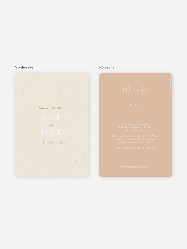Save-the-Date Karte Fall in Love