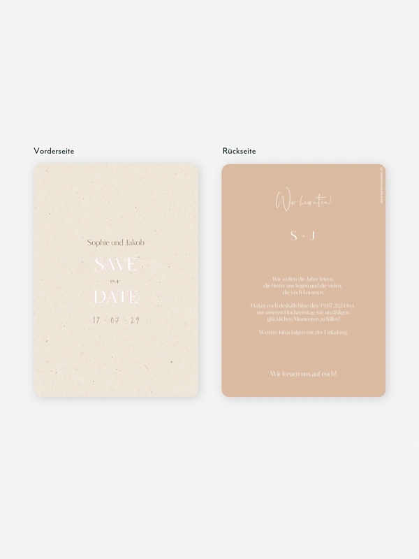 Save-the-Date Karte Fall in Love