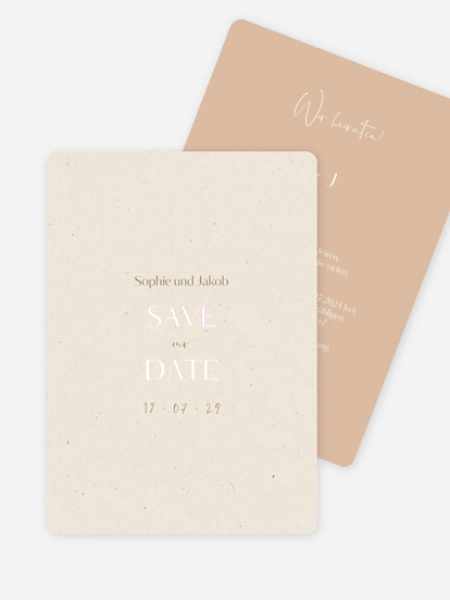 Save-the-Date Karte Fall in Love