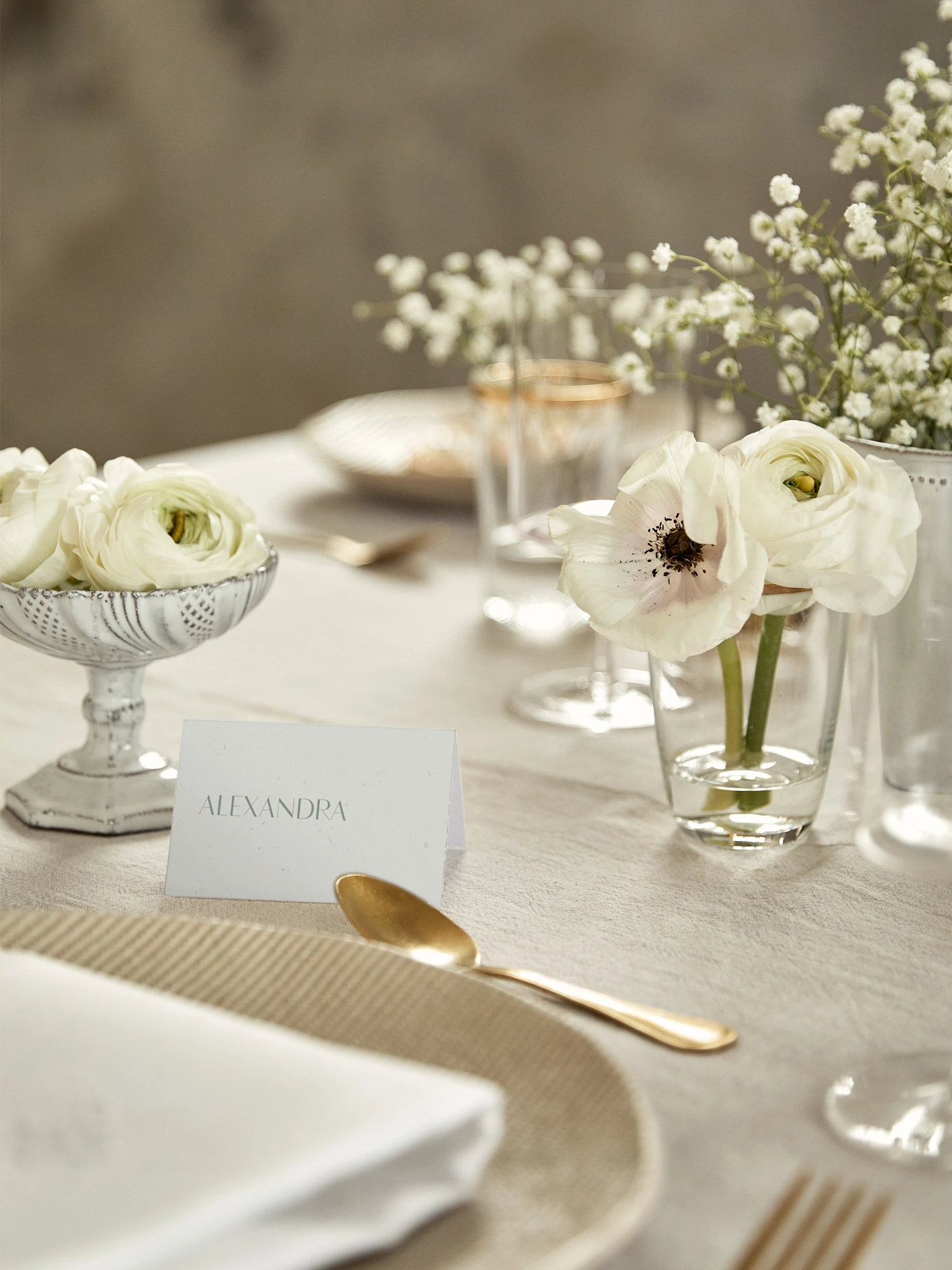 Tischkarte Hochzeit Fall in Love