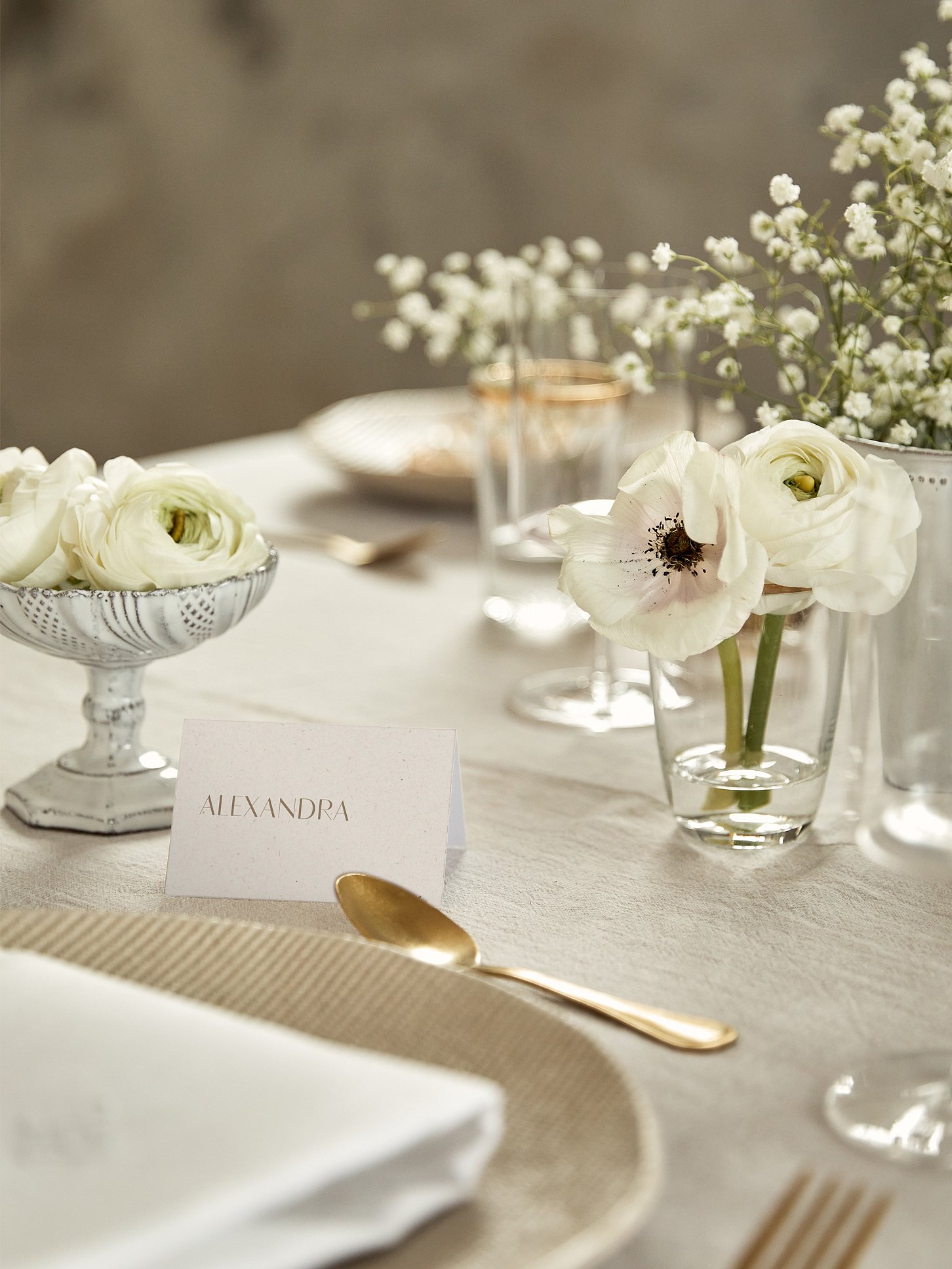 Tischkarte Hochzeit Fall in Love