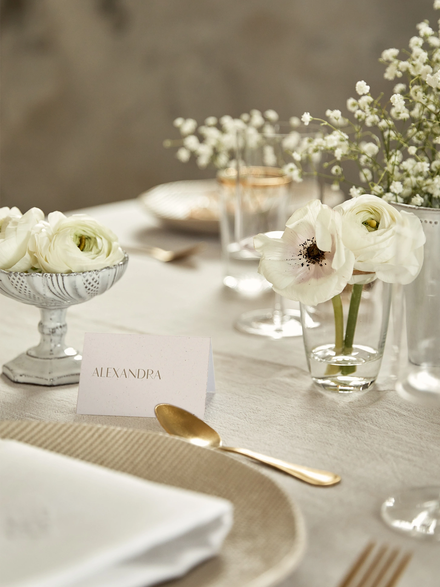 Tischkarte Hochzeit Fall in Love