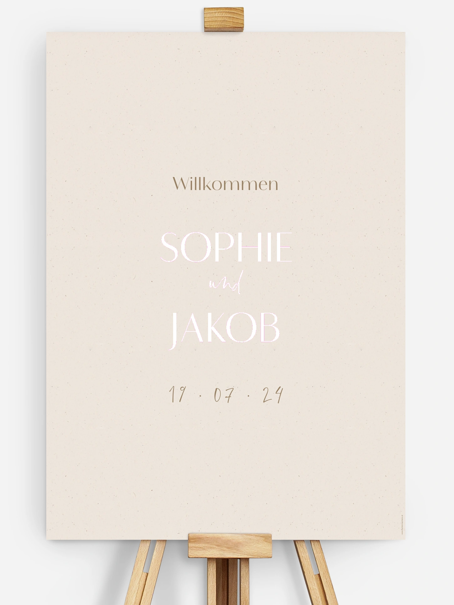 Willkommensschild Fall in Love