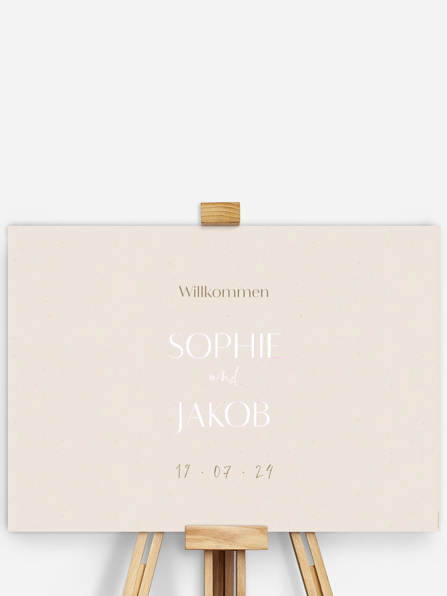 Willkommensschild Fall in Love