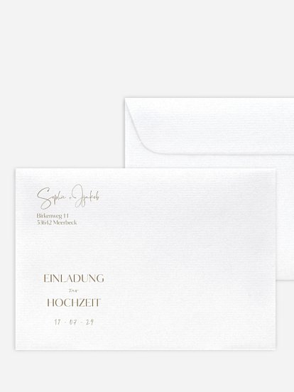 Briefumschlag mit Motiv Fall in Love