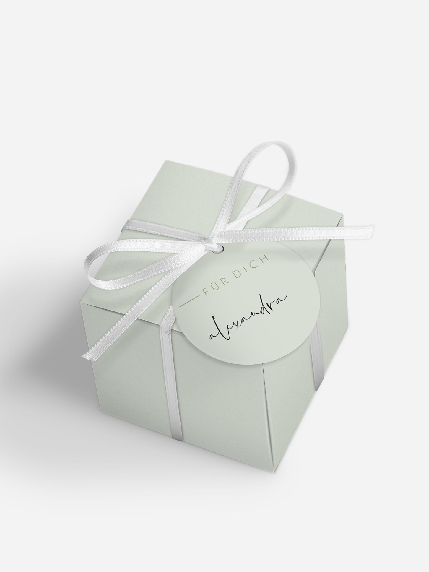 Gastgeschenkbox personalisiert Modern Type