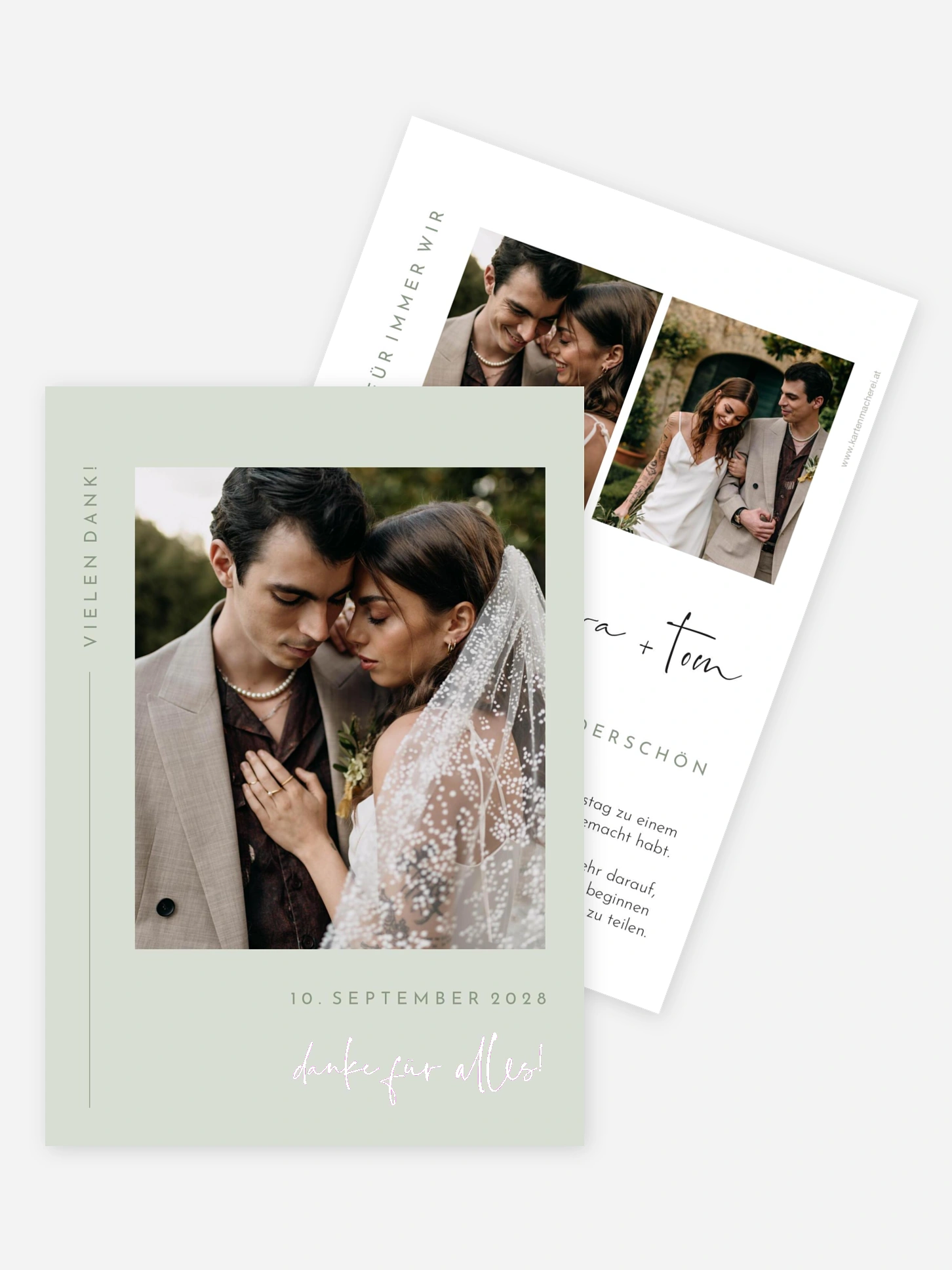 Dankeskarte Hochzeit Modern Type