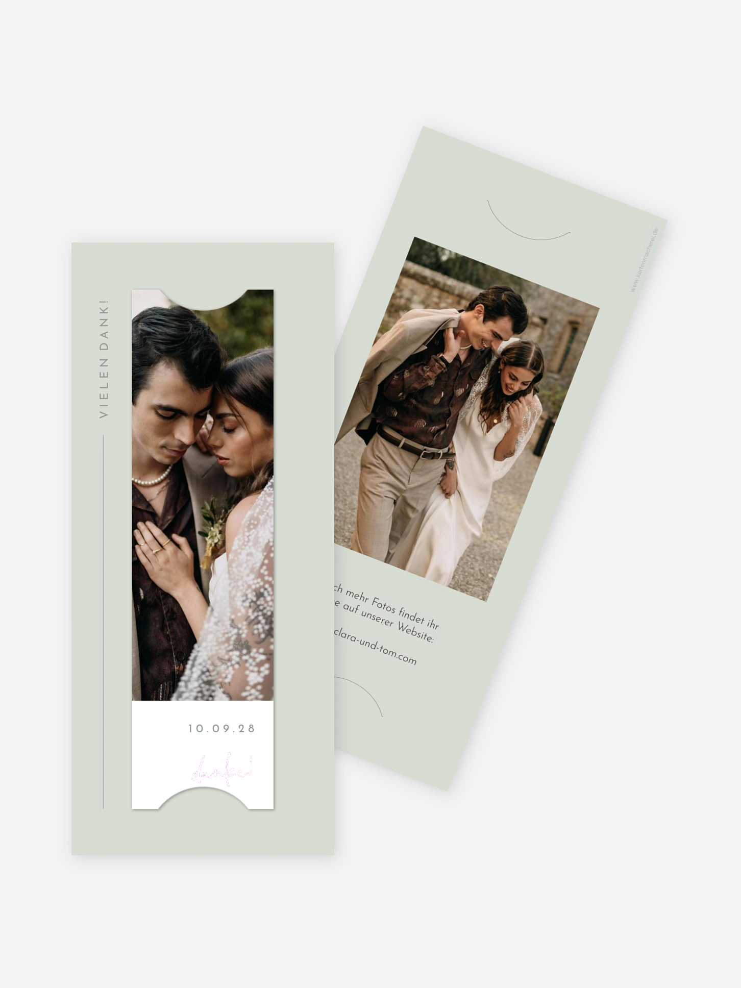 Dankeskarte Hochzeit Modern Type