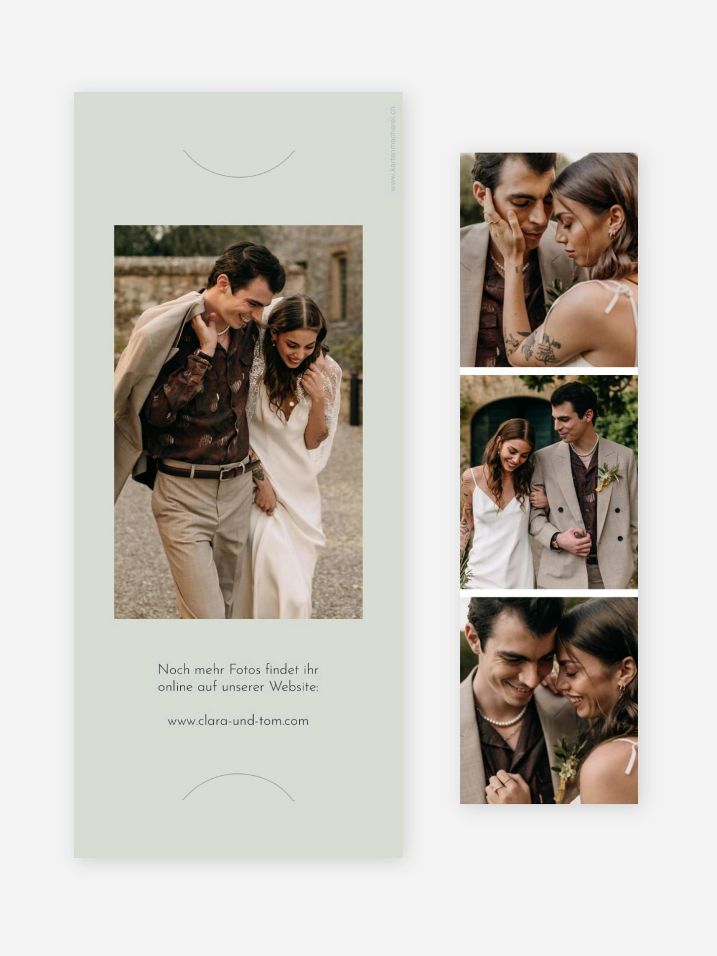 Dankeskarte Hochzeit Modern Type