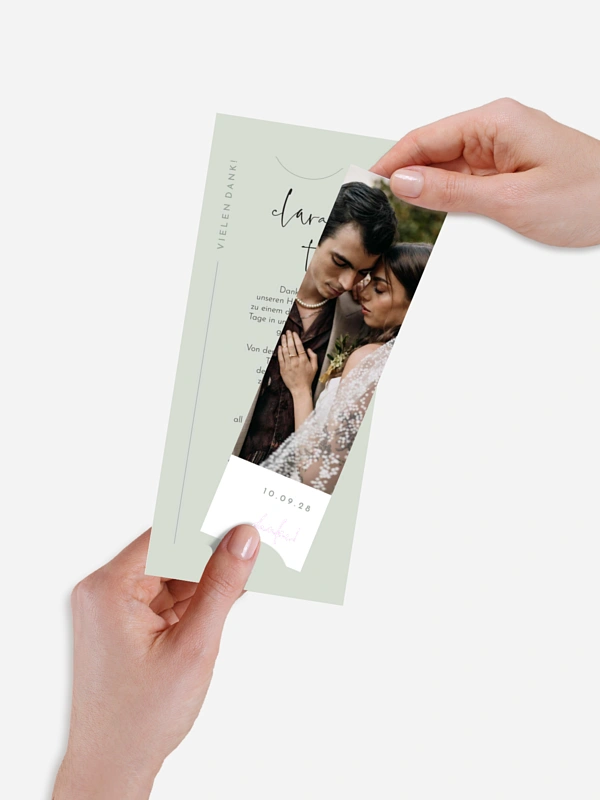 Dankeskarte Hochzeit Modern Type