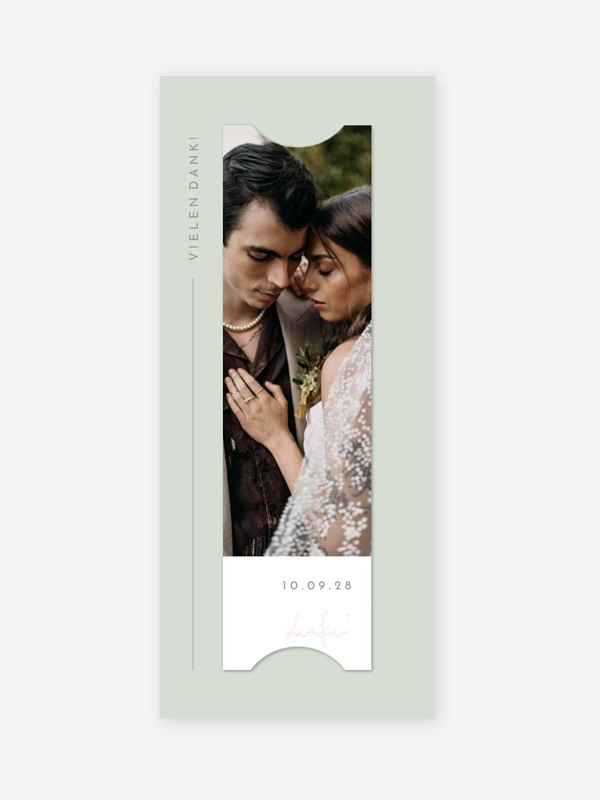 Dankeskarte Hochzeit Modern Type