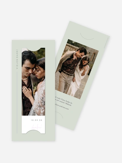 Dankeskarte Hochzeit Modern Type