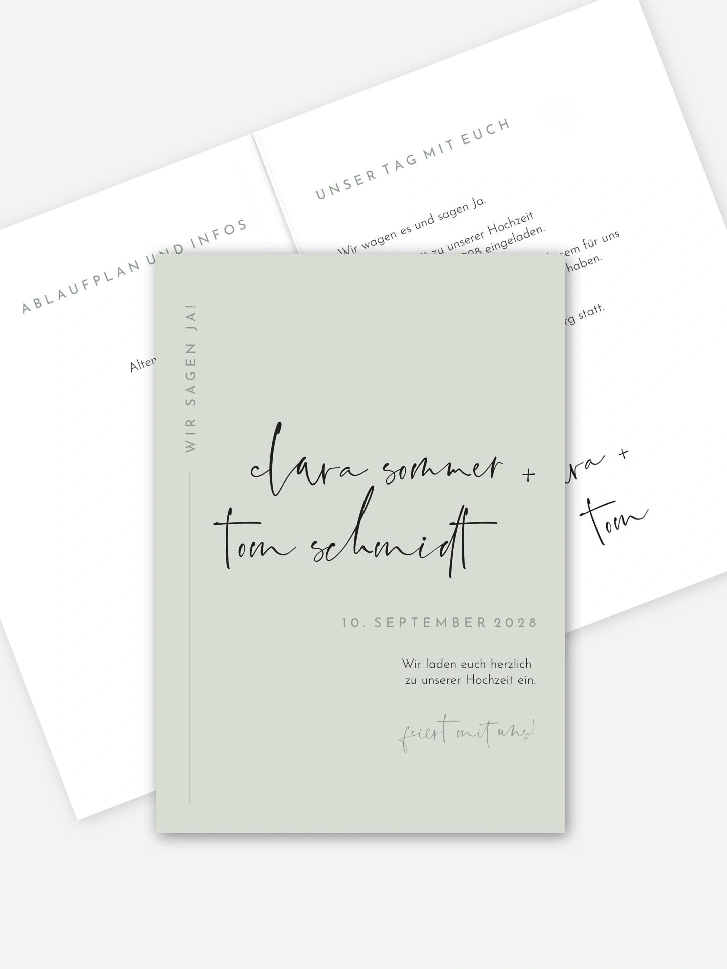 Hochzeitseinladung Modern Type