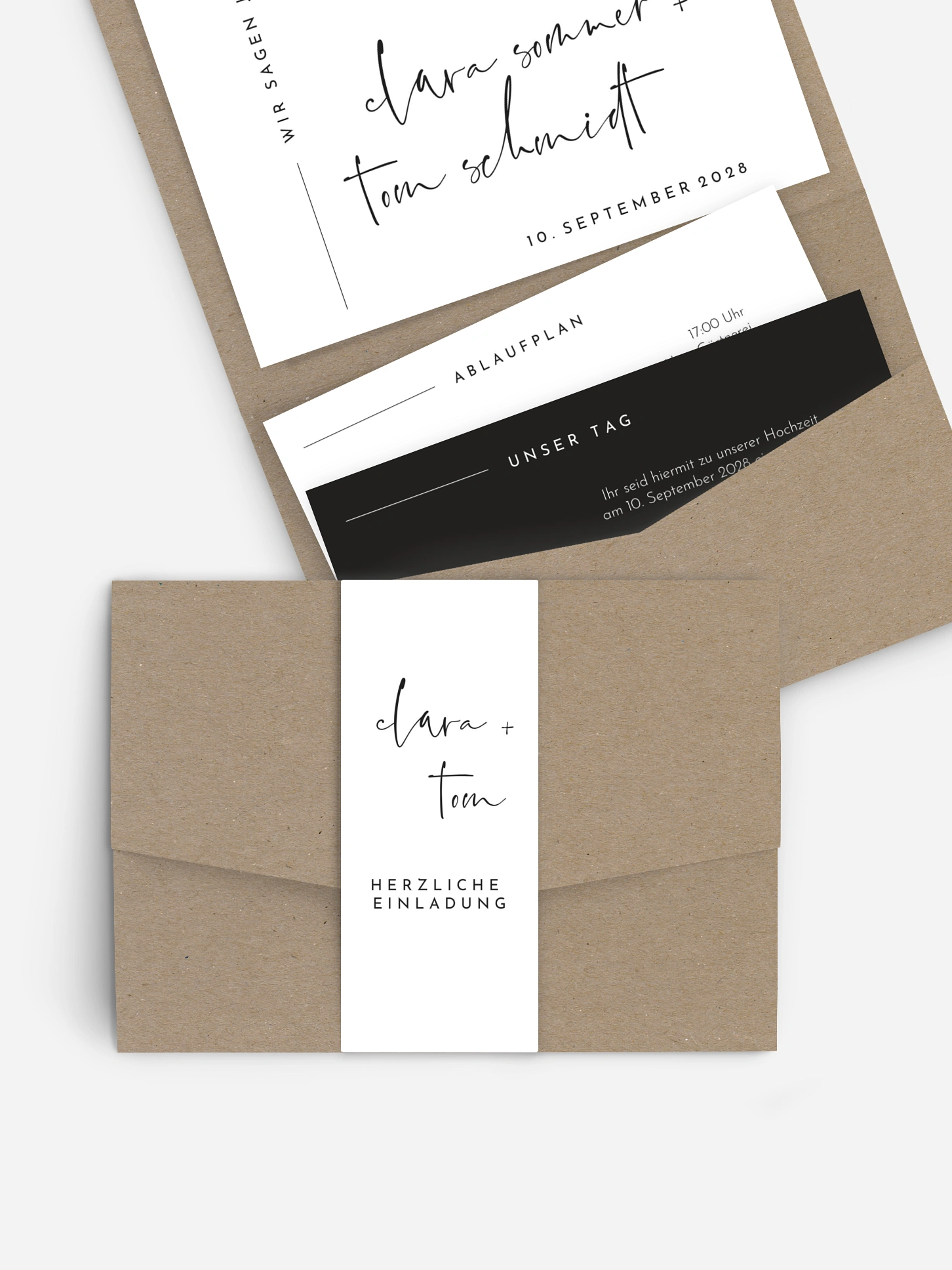 Hochzeitseinladung Modern Type