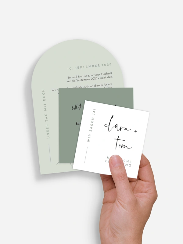 Hochzeitseinladung Modern Type